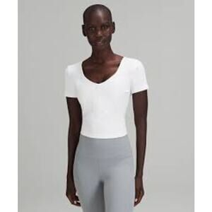 Lululemon Align Tee Womens Size 10 White NWT *spot* see description